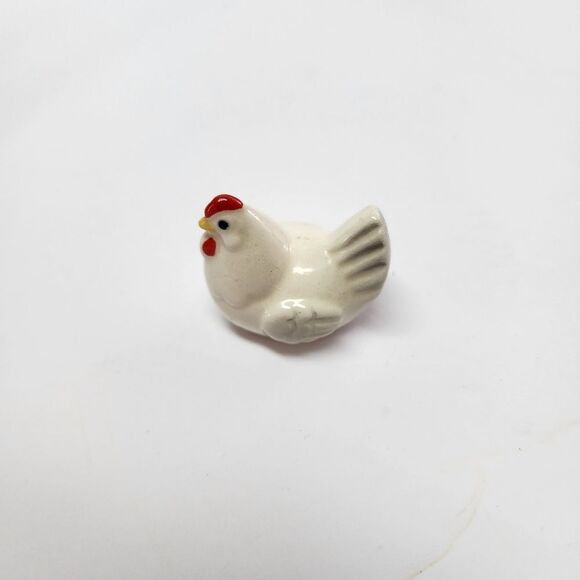 Vintage Hagen Renaker Miniature Rooster and Hen - Picture 2 of 7